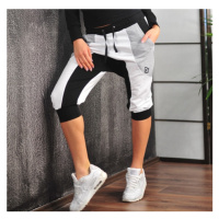 NDN - Dámske 3/4 pudlové kalhoty LEONA X116 (černo-šedé) - NDN Sport