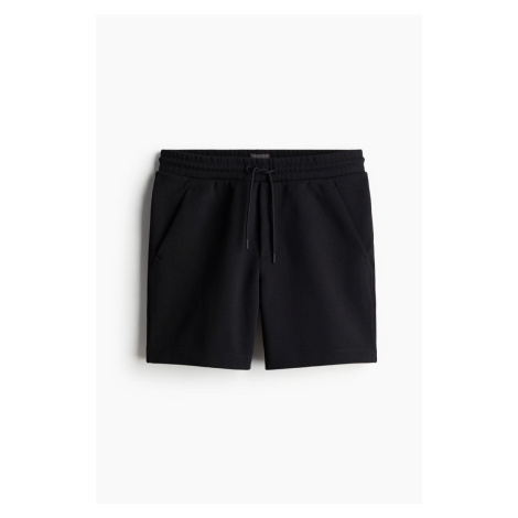 H & M - Teplákové šortky Regular Fit - černá H&M