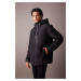 DEFACTO Fit Water Repellent Slim Fit Hooded Coat