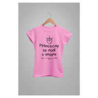 MMO Dámske tričko Princezny se rodí v únoru Barva: Ružová