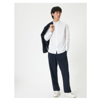 Koton Basic Shirt Long Sleeve Buttoned Classic Collar