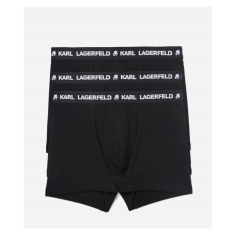 Spodní prádlo karl lagerfeld logo trunk set 3-pack černá