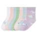 lupilu® Dívčí ponožky s BIO bavlnou, 7 párů (modrá / zelená / růžová / bílá / lila fialová)