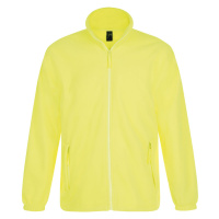 SOĽS North Pánská fleecová mikina SL55000 Neon yellow