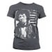 Jimi Hendrix tričko, Distressed Light Grey, dámské