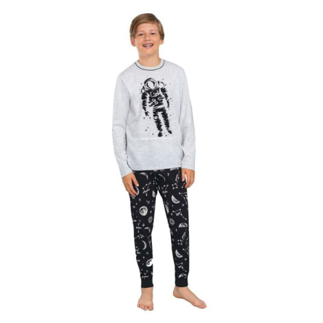 Chlapecké pyžamo Tryton šedé s kosmonautem Italian Fashion