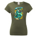 Dámské tričko s úžasným potiskem vtipného krokodýla - skvělý dárek na narozeniny