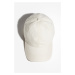 H & M - Džínová kšiltovka sepraný vzhled - bílá