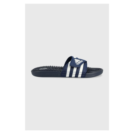 Pantofle adidas Adissage pánské, tmavomodrá barva, F35579