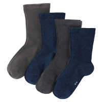 Ponožky s beztlakovým lemem (4 páry), organická bavlna