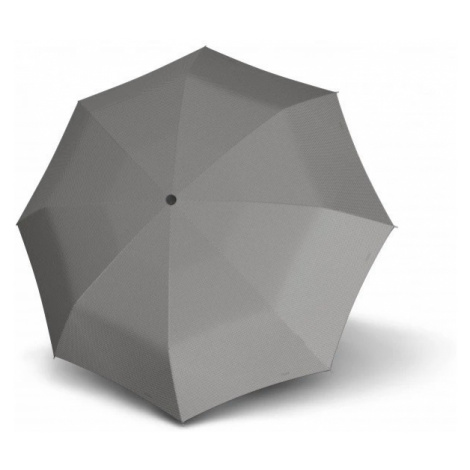 Šedý elegantní vystřelovací dámský holový deštník s puntíky Verdana Doppler