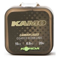 Korda návazcová šňůrka kamo coated hooklink 20 m - 15 lb 6,8 kg