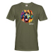 Pánské tričko s potiskem plemene Leonberger s volitelným jménem