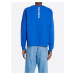 BALMAIN Paris Back Blue mikina