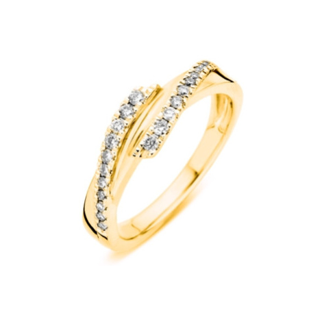 Dámský stříbrný pozlacený prsten se zirkony STRP0456F JVD