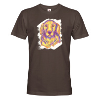 Pánské tričko pro milovníky psů Zlatý retrívr - dárek pro pejskaře