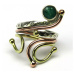AutorskeSperky.com - Stříbrný prsten se smaragdem - S4697