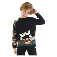 mshb&g Boys Camouflage Monster Sweatshirt