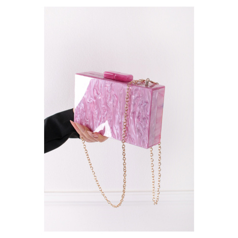 Růžová společenská clutch kabelka Joy Paris Style