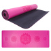 Gumová jóga podložka Sportago Indira 183x66 cm - růžová