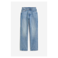 H & M - Curvy Fit Wide Ultra High Jeans - modrá