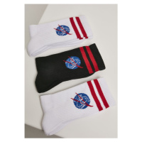 Ponožky Mister Tee NASA Insignia Socks 3-Pack