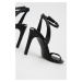 Kožené sandály Calvin Klein Essentia černá barva