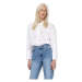 Only New Lina Grace Shirt L/S - Bright White/Heart Bílá