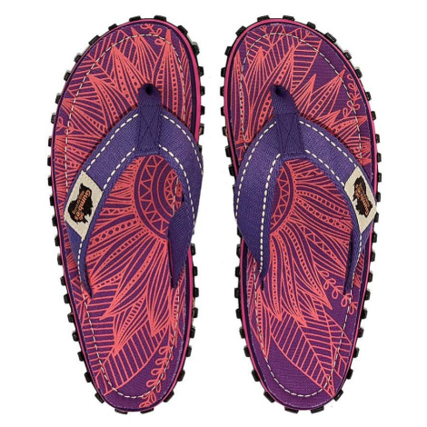 Žabky Gumbies Islander dámské, fialová barva, na plochém podpatku
