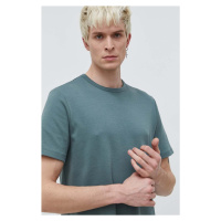 Bavlněné tričko HUGO zelená barva, 50480434