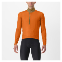 CASTELLI Cyklistický dres s dlouhým rukávem zimní - ENTRATA THERMAL - oranžová