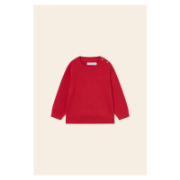 Dětský bavlněný svetr Mayoral červená barva, lehký