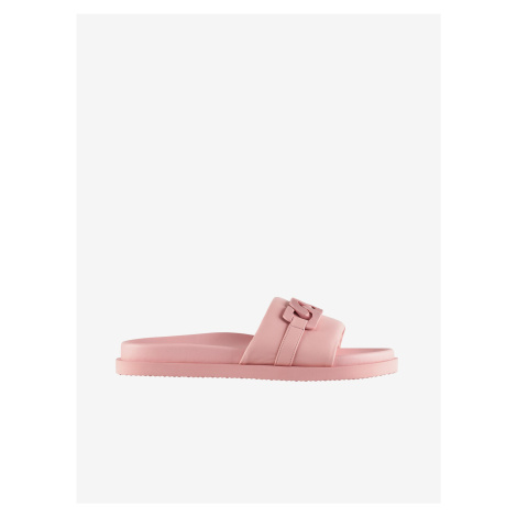 Růžové dámské kožené pantofle Högl Gemma