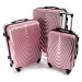 Rogal Zlato-růžový skořepinový cestovní kufr "Motion" - M (35l), L (65l), XL (100l)