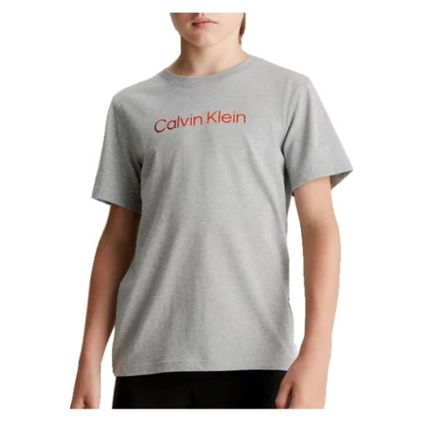 Dětské triko Calvin Klein B70B700458 šedé | šedá