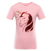 NAX LORETO Dívčí triko, růžová, velikost