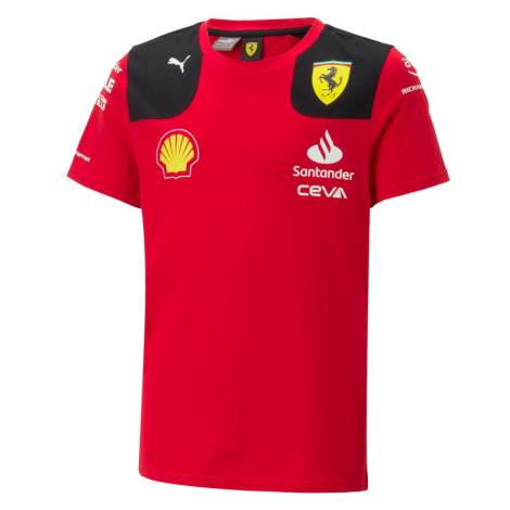 Ferrari dětské tričko official red F1 Team 2023 Puma