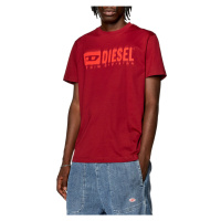 Tričko diesel t-diegor-l6 t-shirt červená