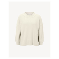 Pletený svetr bílá
