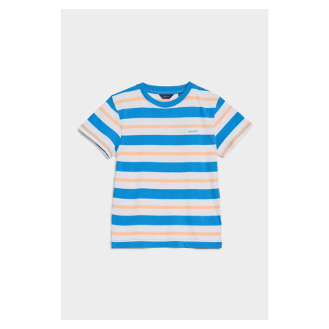 TRIČKO GANT RELAXED STRIPED T-SHIRT modrá