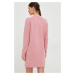 Šaty Guess růžová barva, mini, oversize