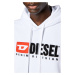 Mikina diesel s-ginn-hood-div sweat-shirt bílá