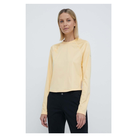 Sportovní tričko s dlouhým rukávem Columbia Boundless Trek Active žlutá barva, 2073103