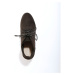 Kotníkové boty na podpatku v dřevěném vzhledu