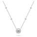 Brilio Silver Slušivý stříbrný náhrdelník se zirkony NCL97W
