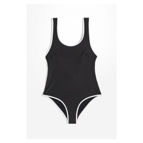 H & M - Jednodílné plavky High leg - černá H&M