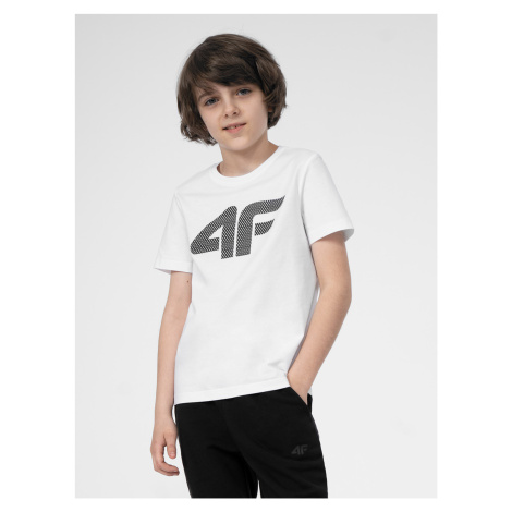 4F 4FJSS23TTSHM293 WHITE Dětské tričko EU 4FJSS23TTSHM293 WHITE