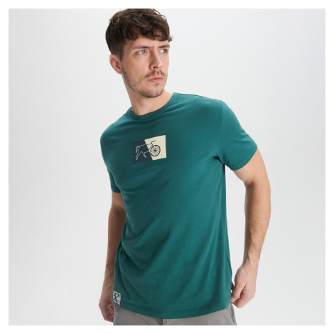 Sinsay - Tričko s krátkými rukávy a potiskem - Zelená