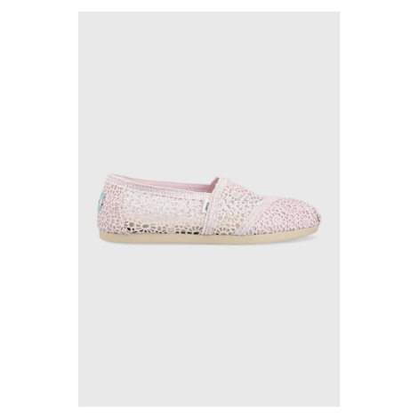 Espadrilky Toms Alpargata fialová barva, 10019908