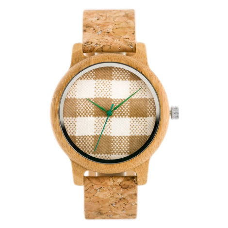 Dámské hodinky dřevěné Bobobird - korkový pásek (zx635a)